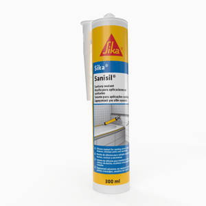 Sellador Acético Con Fungicida Para Vidrios, Canceles Y Superficies Lisas Base Silicón Sika® Sanisil®