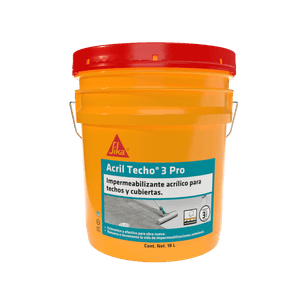 Impermeabilizante Acrilico Para Techos Y Cubiertas Acril Techo 3 Pro