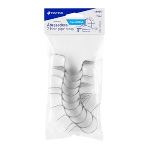 BOLSA CON 10 ABRAZADERAS 1' TIPO OMEGA PARA TUBO, VOLTECK