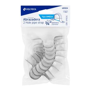 BOLSA CON 10 ABRAZADERAS 3/4' TIPO OMEGA PARA TUBO, VOLTECK