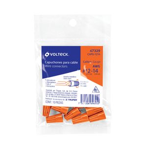 BOLSA CON 10 CAPUCHONES PARA CABLE, CALIBRES 14 A 12 AWG