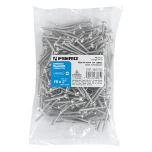 BOLSA CON 200 PIJAS PARA LAMINA, #8 X 2', FIERO