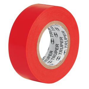 CINTA DE AISLAR DE 9 M X 19 MM, ROJA, TRUPER