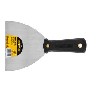 ESPATULA FLEXIBLE 5' CON MANGO DE PLASTICO, PRETUL